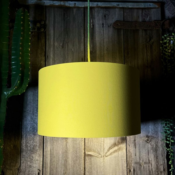 Love Frankie banana cotton lampshade gold lining