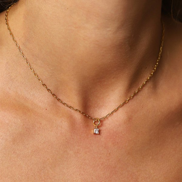 Gold Trip April Birthstone Necklace