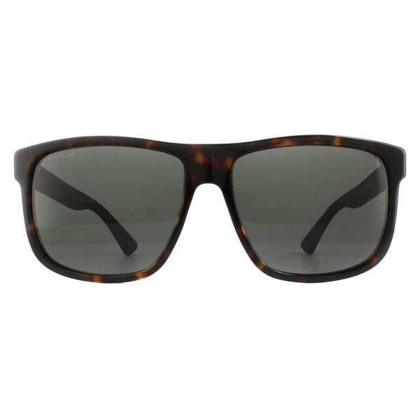 Gucci Sunglasses GG0010S 003 Havana and Grey Grey Polarized