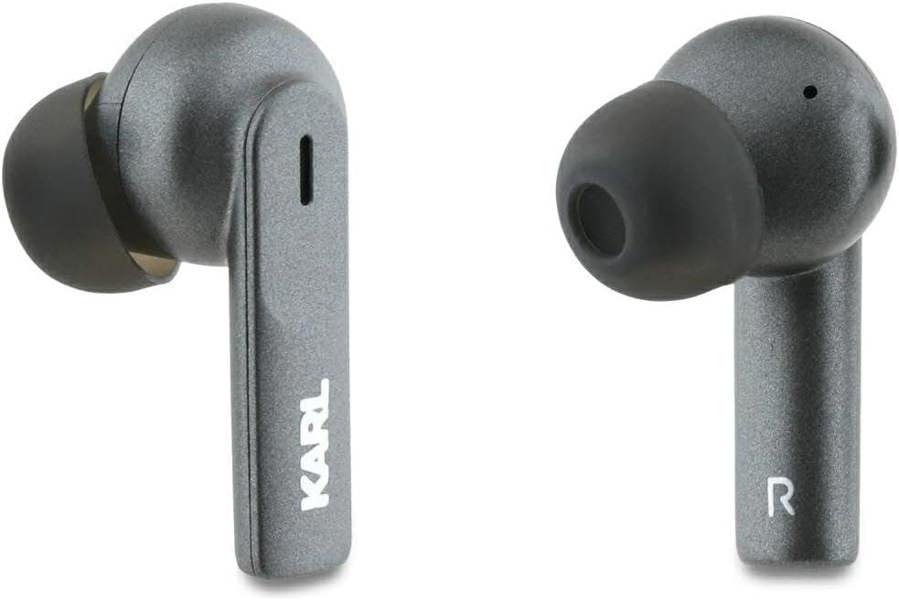 Karl Lagerfeld TWS Metal Printed Logo ANC/ENC Earphones Black - KLTWSM1ALELK