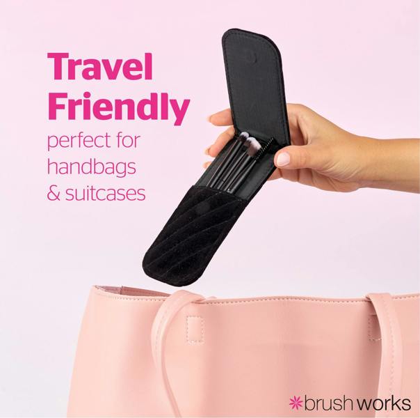 Brushworks Mini Travel Eye Brush Set