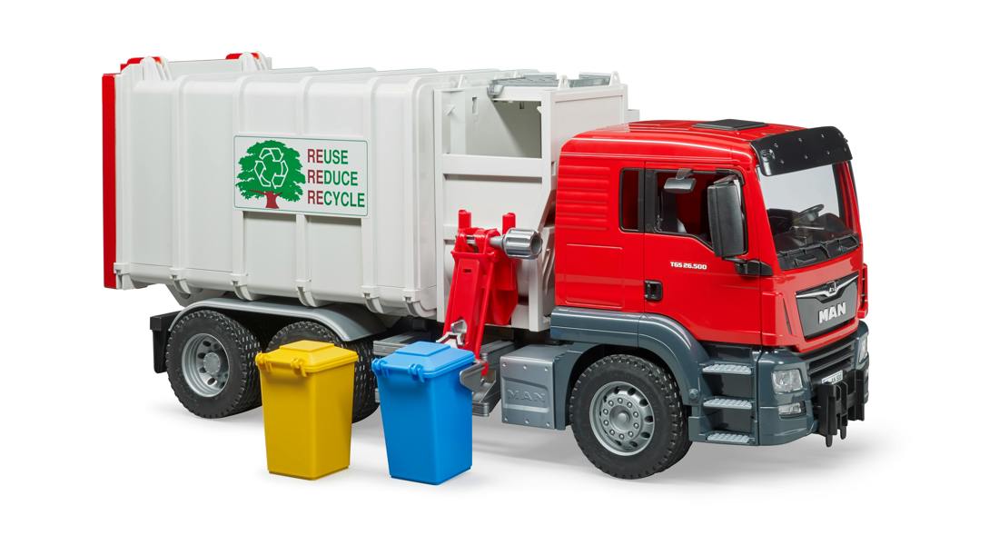 Bruder MAN TGS Side loading garbage truck Detailed Vehicle & Playset Model
