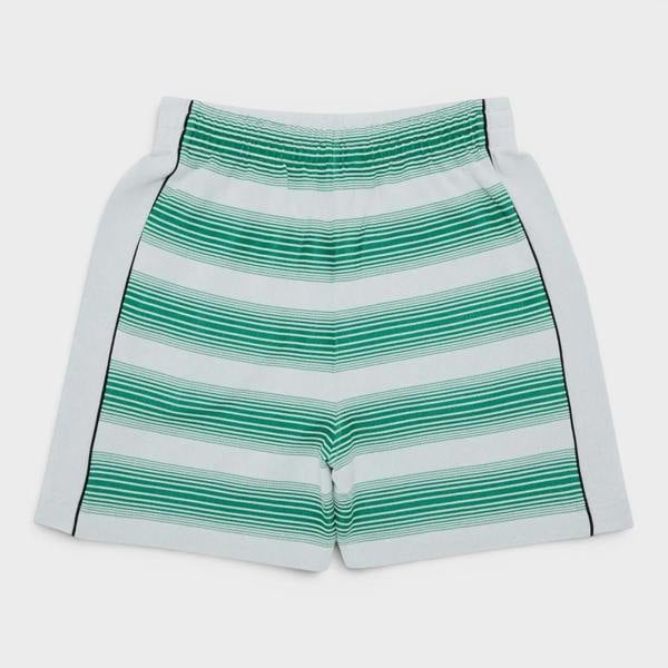 Casablanca Interlock Sweatshort Gradient Stripe Green White