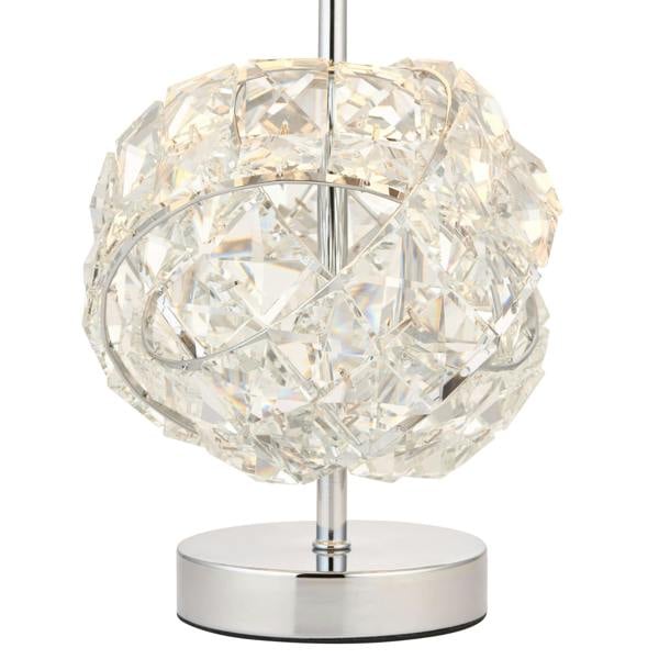 Pagazzi Lighting Monaco Chrome and Glass Table Lamp