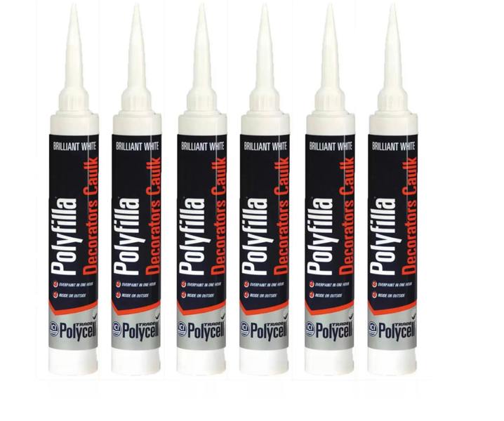 Polycell Trade Polyfilla Decorators Caulk White 290ml