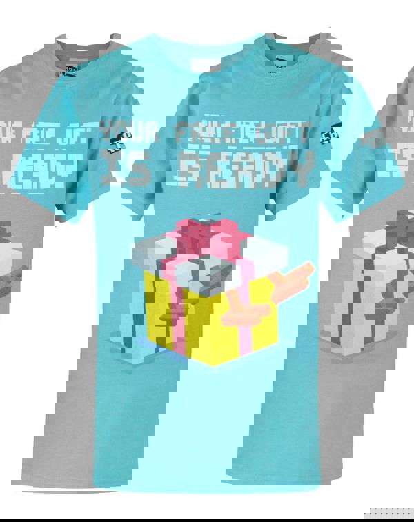 Crossy Road Boys Blue Free Gift Placement Print Short Sleeved T-Shirt