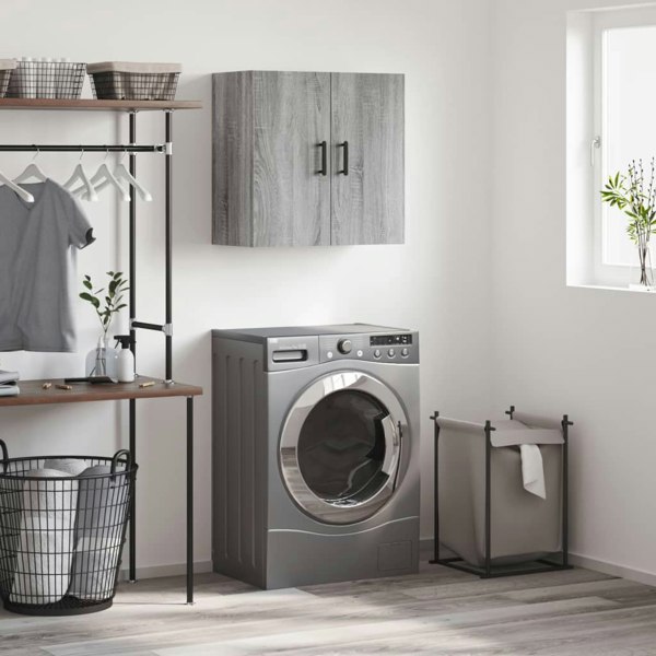 Berkfield Wall Cabinet Grey Sonoma 60x31x60 cm Engineered Wood
