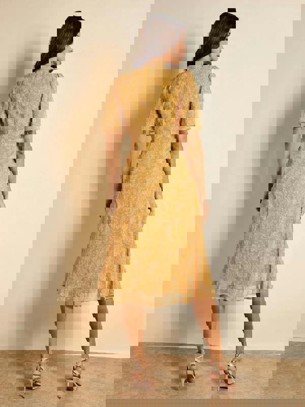 GWD Alena Floral Print Midi Dress