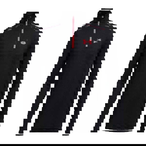 Under Armour Childrens/Kids Tech Quarter Zip Top - Black/Pink