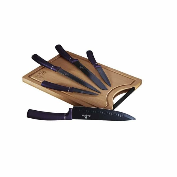 Knife Set & Bamboo Cutting Board Berlinger Haus BH-2683