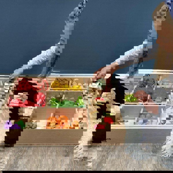 tickit Wooden Sorting Tray - 7 way