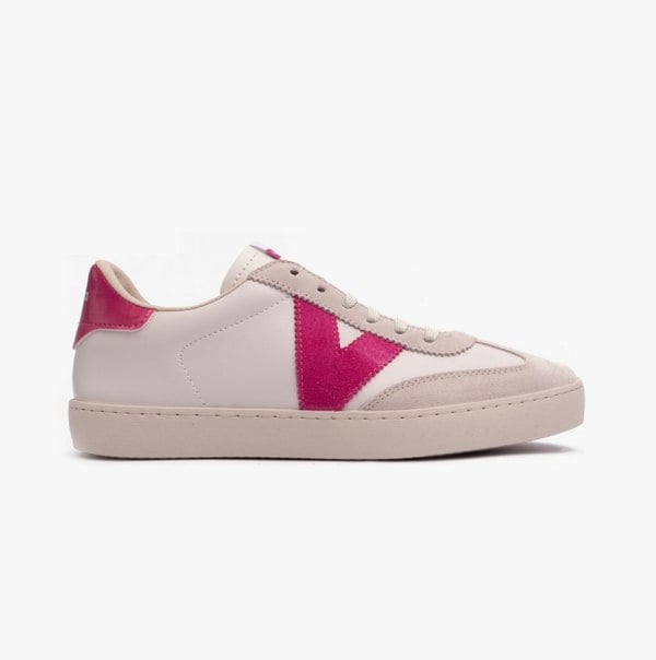 Victoria BERLIN FAUX LEATHER & SPLIT Womens Trainers Fucsia