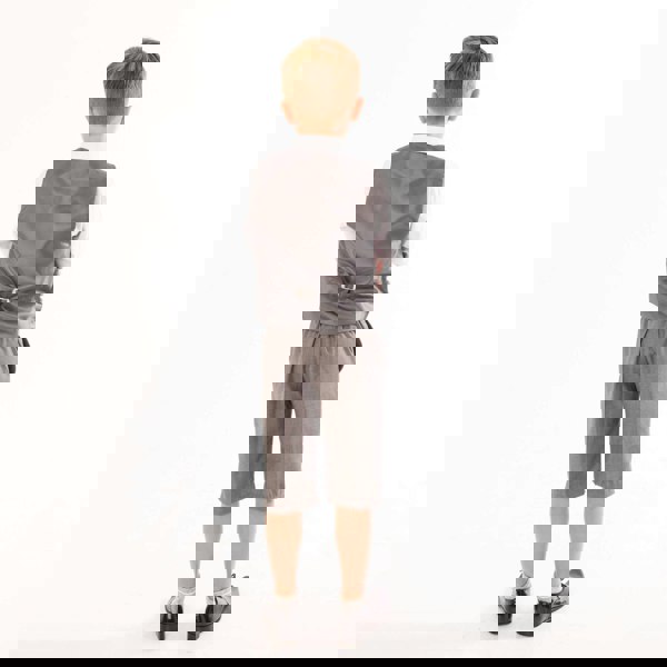 boy wearing UK Flower Girl Boutique Peaky Rascals boys wear