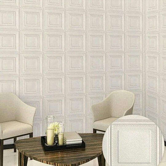 Havendro 11PCS 3D Tiles Ceiling Wall Stickers Self-Adhesive Waterproof Thick Wall Panels