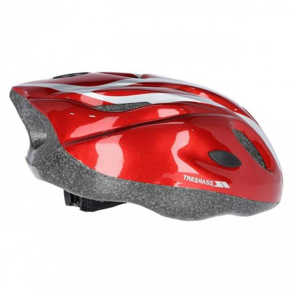 Trespass Childrens/Kids Tanky Cycling Safety Helmet - Metallic Red - 