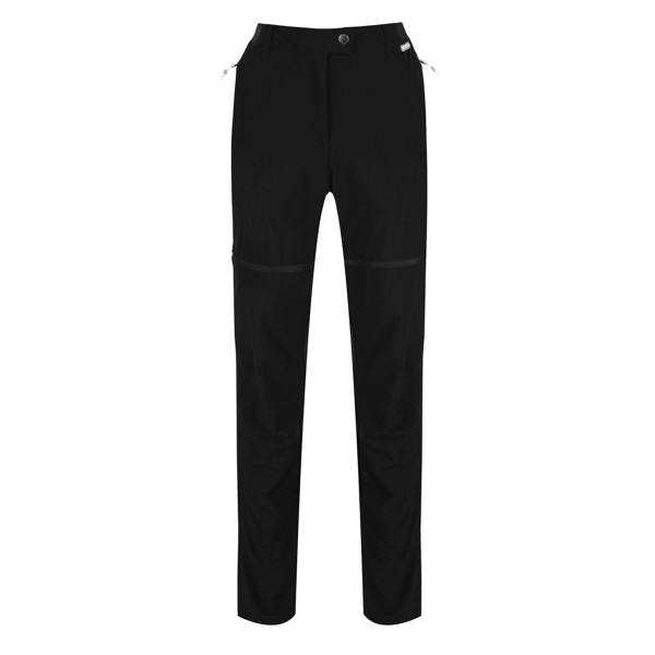 Regatta Womens/Ladies Mountain Zip-Off Trousers - Black