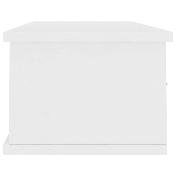 Berkfield Wall-mounted Drawer Shelf White 88x26x18.5 cm Engineered Wood