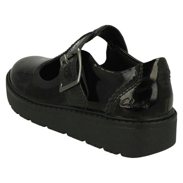 Clarks Girls Clarks Wedge T-Bar Shoes Plain Move K
