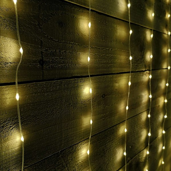 Samuel Alexander 2.1m 300 LED Indoor Outdoor Party Curtain Christmas Lights in Warm White