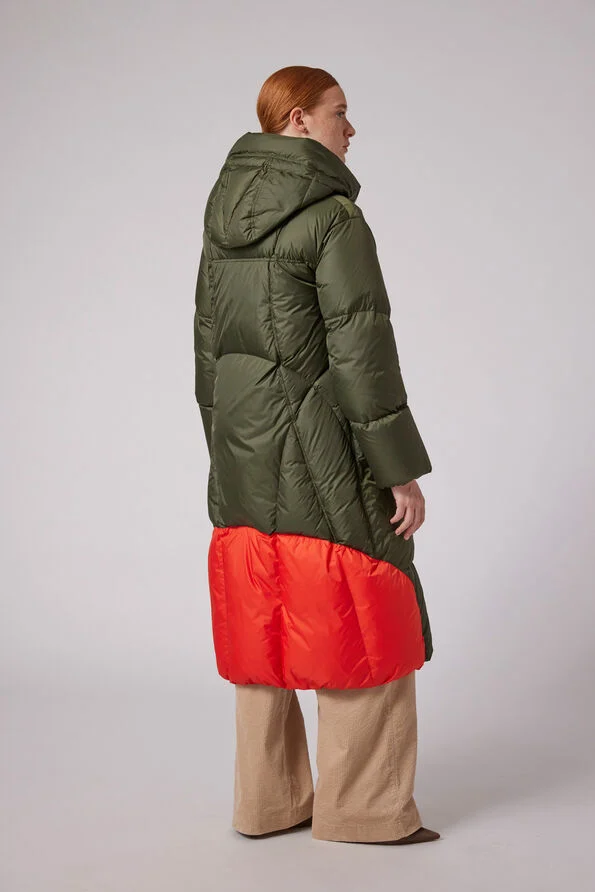 Parajumpers Liu Rosemary Green Long Down Jacket