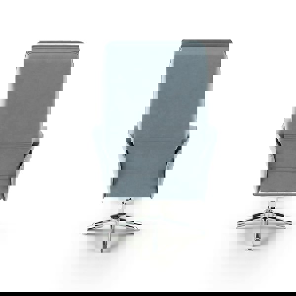 Dorel Home Belding recliner and stool in grey pu