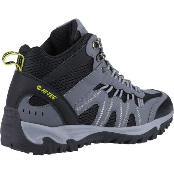 Hi-Tec Jaguar Mid Polyester Men's Graphite/Black/Citron Hiking Boots