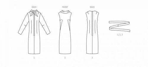 Simplicity Sewing Pattern 9846, Dresses, Vintage Style for Women, K5 (8-10-12-14-16) - Easy