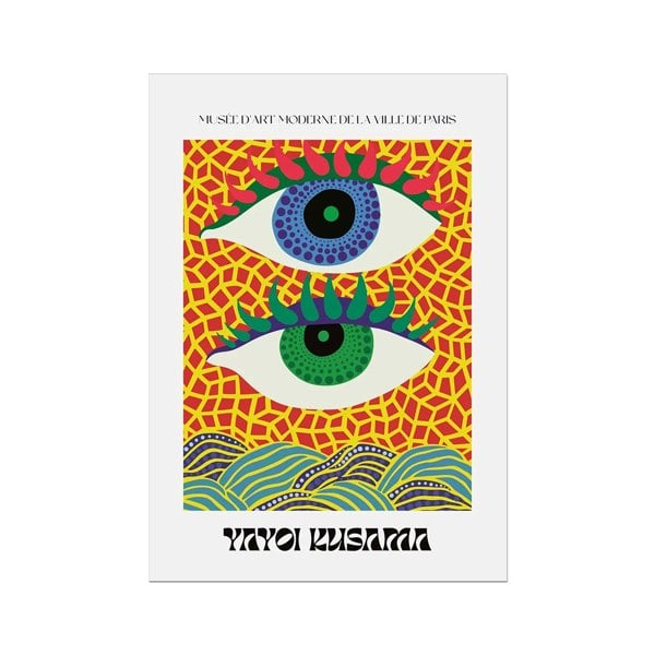 Yayoi Kusama Art Print - Spotty Eyed