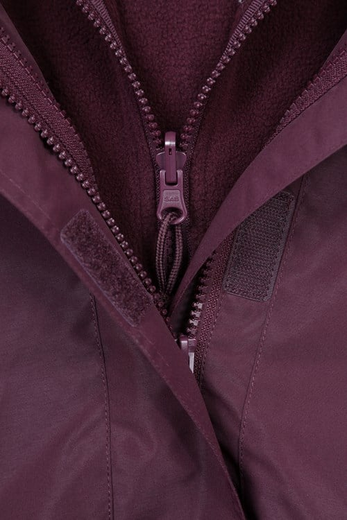 Mountain Warehouse Womens/Ladies Fell II 3 In 1 Jacket - Burgundy