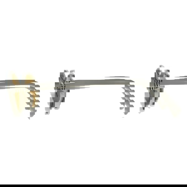 Miu Miu Sunglasses MU04ZS 14240D White Orange with Silver Internal Mirror