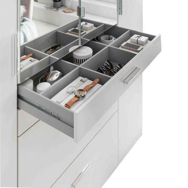 TJ's Furniture Aachen - White  4 Door Wardrobe