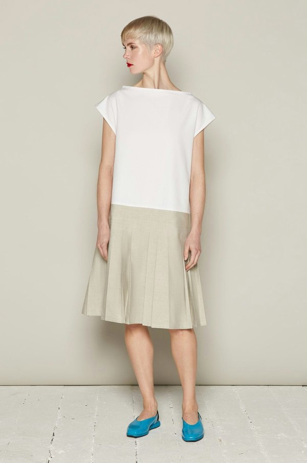 Bo Carter Brigit Dress - White & Beige