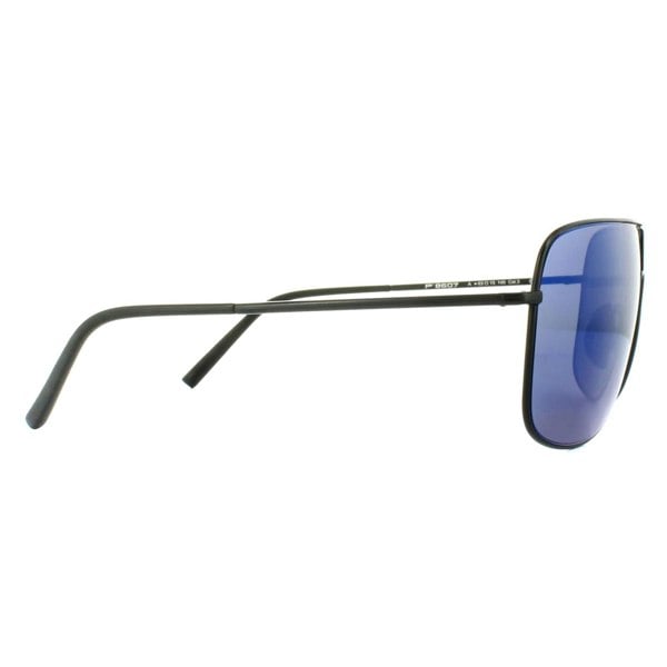 Porsche Design Sunglasses P8607 A V279 Black Dark Blue Mirror