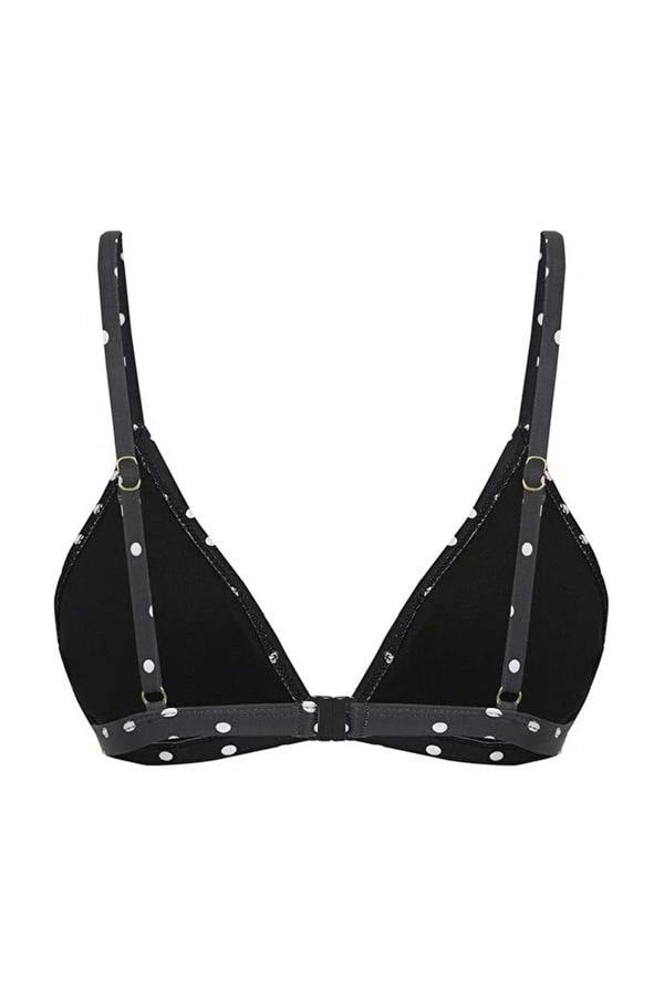 WOVCOR Polka Dot Triangle Covered Bikini Top