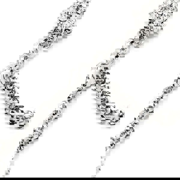 Alessandra Rich crystal cluster and pendant necklace