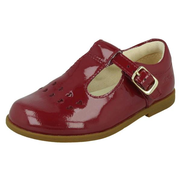Clarks Girls Clarks Patent Leather Formal Shoes - Drew Play