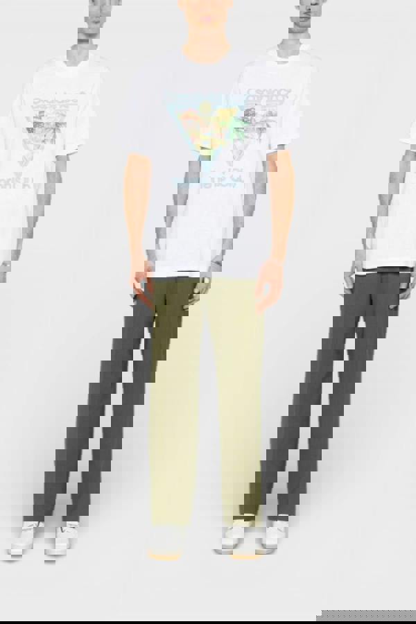 Casablanca Printed T-Shirt Afro Cubism Tennis Club White