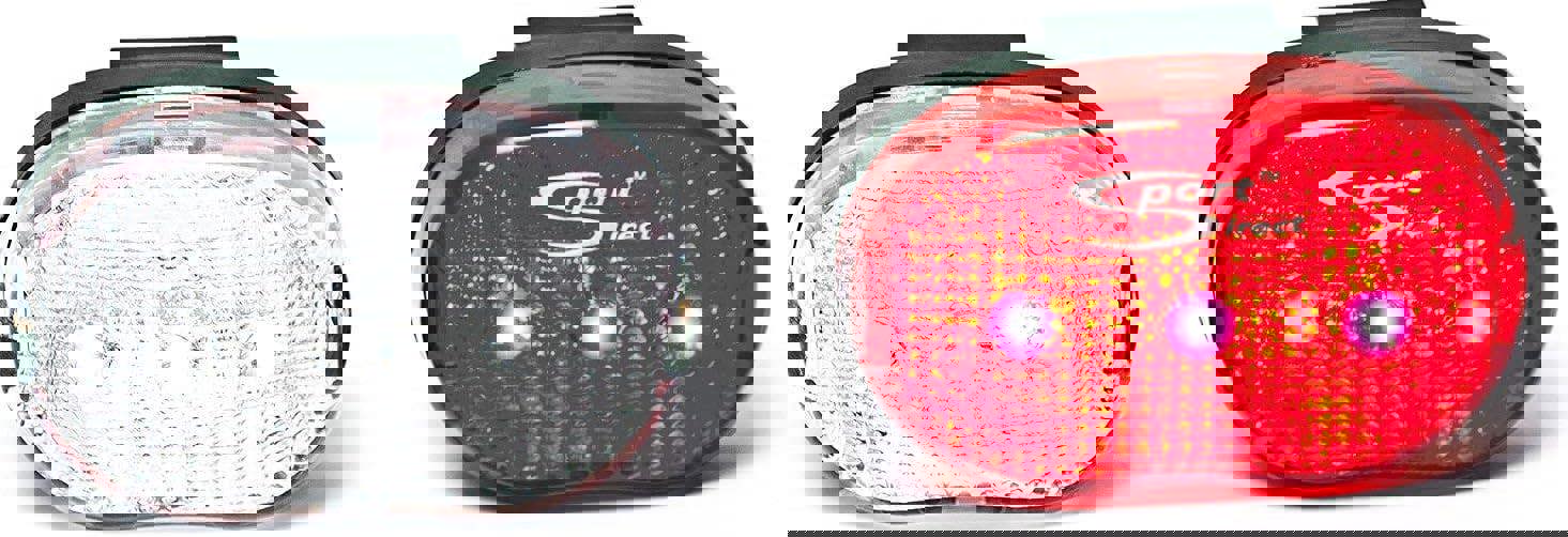 Sport Direct Mega Bright 6 x LEDs Battery Bike Light Set Front/Rear