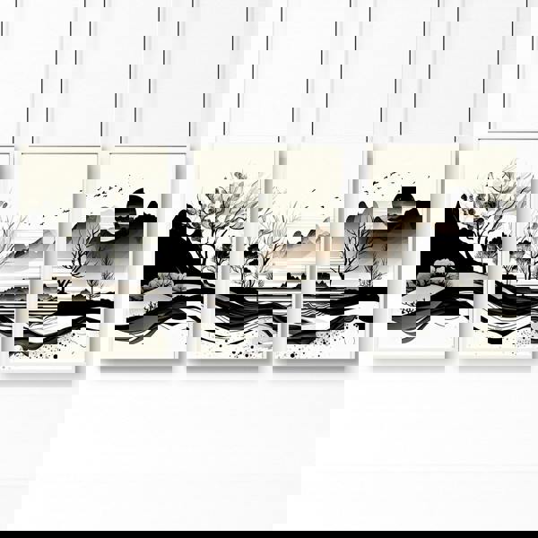 Large Living Room Pictures | Set of 3 wall art prints