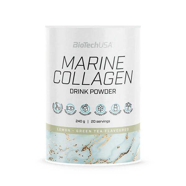 BioTechUSA Marine Collagen, Lemon-Green Tea - 240g
