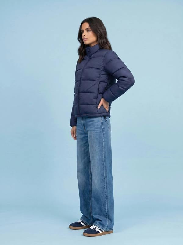 Urban Bliss Compact Puffer Jacket Navy