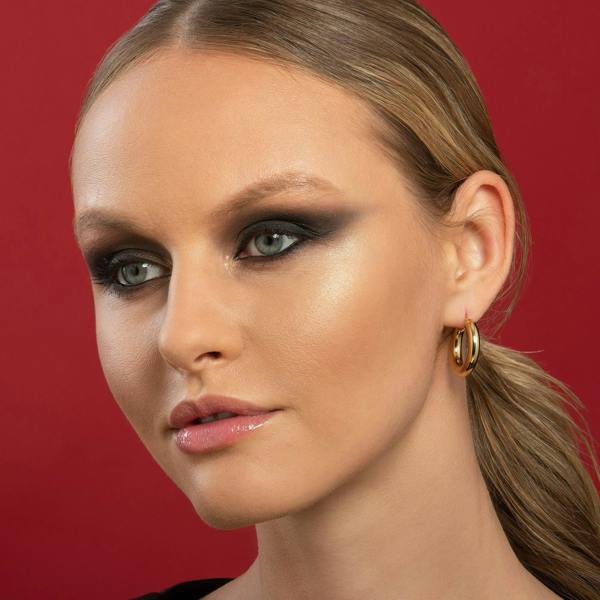 Chunky Gold Hoop Earrings for Women - namana.london