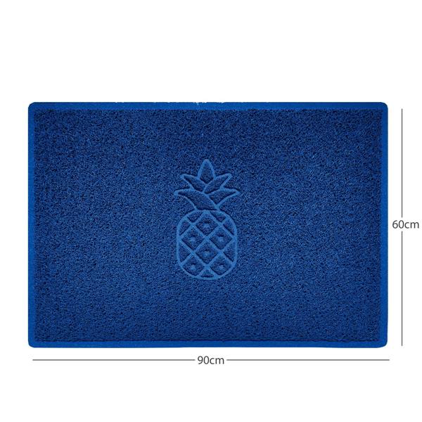 Nicoman Embossed Pineapple Grey Spaghetti Door Mat