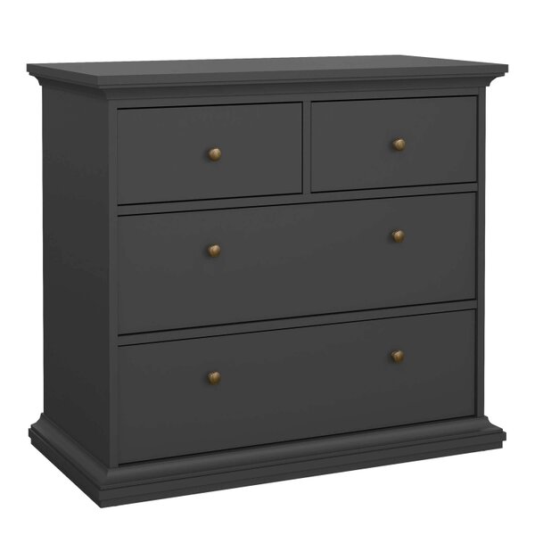 Wyld Haus Osaka 3 Piece Farmhouse Bedroom Furniture Set Grey Wooden