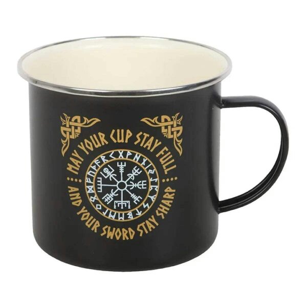 Bobobiy Viking Compass Enamel Mug