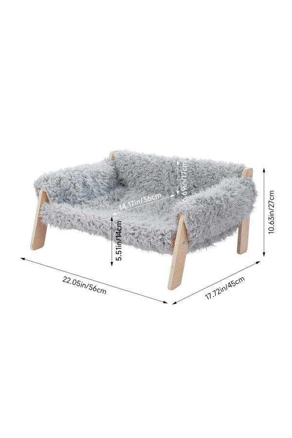 Living and Home Soft and Comfortable Wooden Frame Pet Sofa