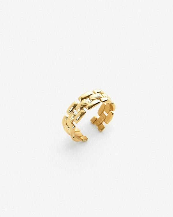 Elk & Bloom Linked Legacy Skinny 14K Gold Chain Ring