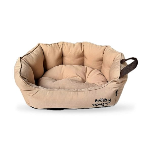 Snug and Cosy Pets Wilderness Snuggle Bed Camel