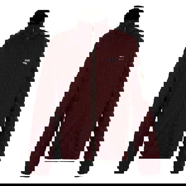 Regatta Mens Newhill Marl Full Zip Fleece Jacket - Dark Maroon