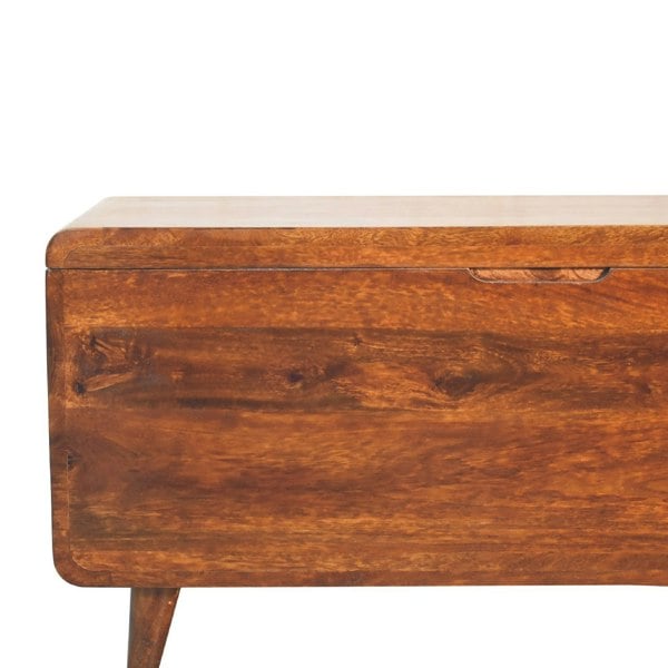 Artisan Furniture Curved Chestnut Blanket Box